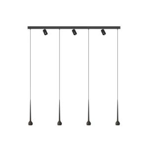 Grau Falling Sun Trace Four Spot Hanglamp - Zwart