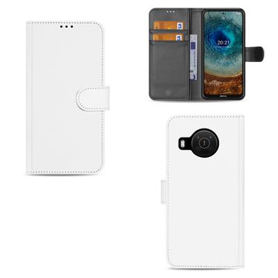 Nokia X10 | X20 | Book Cover | Wit met Pasjeshouder