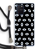 Eyes pattern: Samsung Galaxy Note 10 Lite Transparant Hoesje met koord
