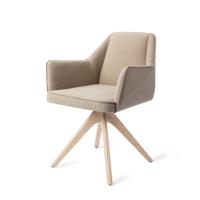 Jesper Home Eetkamerstoel 'Tome' Revolve Oak Bleach, kleur Great Greige
