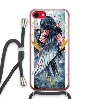 Golden Raven: iPhone SE 2020 Transparant Hoesje met koord