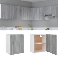 Hangkast Lyon 50x31x60 cm bewerkt hout grijs sonoma eikenkleurig