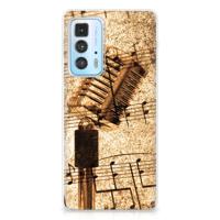 Motorola Edge 20 Pro | Siliconen hoesje | met foto Bladmuziek
