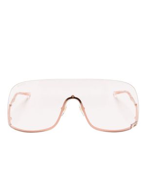 Gucci Eyewear lunettes de soleil à monture oversize - Or