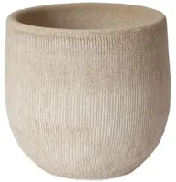 HS Potterie Miami bloempot keramiek 16x14cm crème