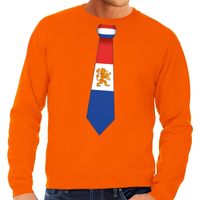 Oranje Holland stropdas sweater heren - thumbnail