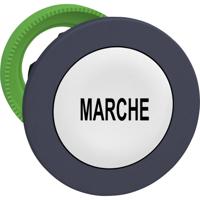 Schneider Electric ZB5FA142 ZB5FA142 Plat, Terugstelbaar (Ø) 30.5 mm Marche Donkergrijs, Wit 1 stuk(s)