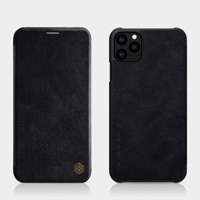 NILLKIN QIN Series Crazy Horse Texture Horizontal Flip Leather Case with Card Slot(Black)