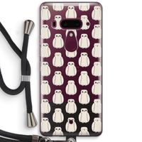 Uilen: HTC U12+ Transparant Hoesje met koord