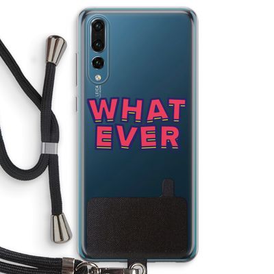 Whatever: Huawei P20 Pro Transparant Hoesje met koord