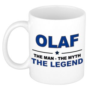 Olaf The man, The myth the legend cadeau koffie mok / thee beker 300 ml