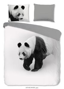 Pure Dekbedovertrek Micropercal Panda - grijs 240x200/220cm