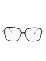 TOM FORD Eyewear lunettes de vue à effet écailles de tortue - Noir