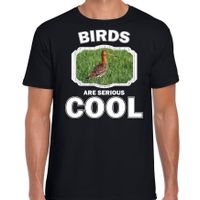 Dieren grutto vogel t-shirt zwart heren - birds are cool shirt - thumbnail