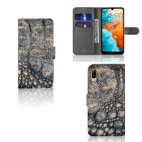 Huawei Y6 (2019) Telefoonhoesje met Pasjes Krokodillenprint - thumbnail