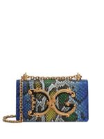 Dolce & Gabbana pochette pour smartphone à effet peau de python - Bleu - thumbnail