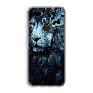 Darkness Lion: Google Pixel 3a Transparant Hoesje