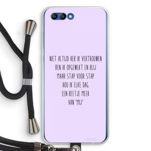 Zelfvertrouwen: Honor 10 Transparant Hoesje met koord