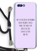 Zelfvertrouwen: Honor 10 Transparant Hoesje met koord