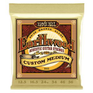 Ernie Ball 2005 Earthwood Custom Medium 80/20 Bronze (012.5-056) snarenset voor akoestische westerngitaar