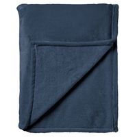 Dutch Decor - BILLY - Plaid 150x200 cm - flannel fleece - superzacht - Insignia Blue - blauw - thumbnail