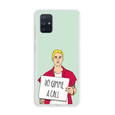 Gimme a call: Galaxy A71 Transparant Hoesje