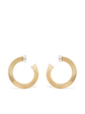 Marco Bicego boucles d'oreilles pendantes en or 18ct pavées de diamants
