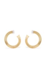 Marco Bicego boucles d'oreilles pendantes en or 18ct pavées de diamants