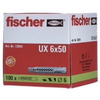 UX 6x50  (100 Stück) - Expanding plug 6x50mm UX 6x50 - thumbnail