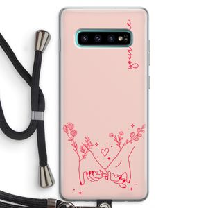 Best Friends: Samsung Galaxy S10 Plus Transparant Hoesje met koord