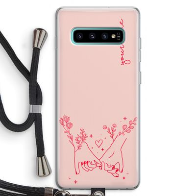 Best Friends: Samsung Galaxy S10 Plus Transparant Hoesje met koord