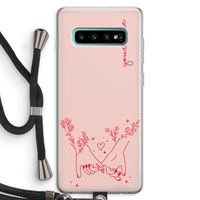 Best Friends: Samsung Galaxy S10 Plus Transparant Hoesje met koord