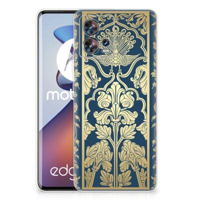 Motorola Edge 30 Fusion | TPU Case | Beige Flowers