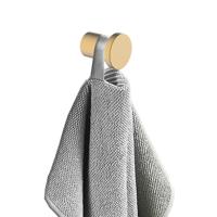 Handdoek haak Alonzo | Wandmontage | 2.5 cm | Enkel haaks | Messing geborsteld - thumbnail