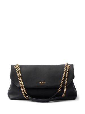 Prada sac porté épaule Doux médium - Noir