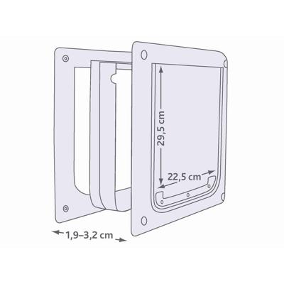Kattenluik Trixie Wit Plastic 30 × 36 CM