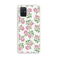 Kleine roosjes: Galaxy A71 Transparant Hoesje Kleine roosjes: Galaxy A71 Transparant Hoesje