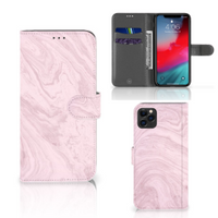 Apple iPhone 11 Pro Max Bookcase Marble Pink - Origineel Cadeau Vriendin