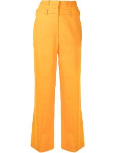 Rejina Pyo pantalon évasé Laila à taille haute - Jaune