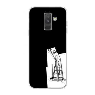 Musketon Painter: Samsung Galaxy A6 Plus (2018) Transparant Hoesje