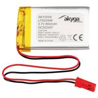 Akyga LP503448 Accupack Batterijgrootte: Speciaal LiPo 3.7 V 800 mAh