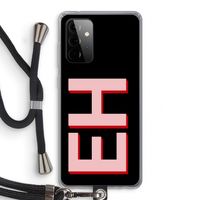 Monogram: Samsung Galaxy A72 5G Transparant Hoesje met koord