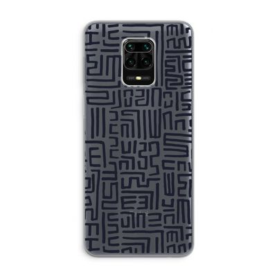 Moroccan Print: Xiaomi Redmi Note 9 Pro Transparant Hoesje