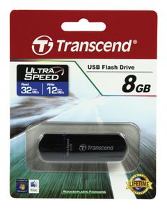 Transcend JetFlash® 600 USB-stick 8 GB Blauw TS8GJF600 USB-A 2.0