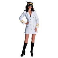 Kapiteins jurkje wit volwassenen 42 (XL)  -