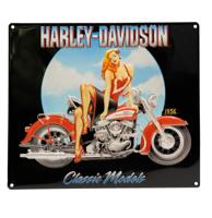 Harley-Davidson Classic Models Metalen Wandbord - 38 x 33cm