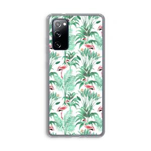 Flamingo bladeren: Samsung Galaxy S20 FE / S20 FE 5G Transparant Hoesje