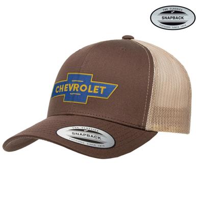 Chevrolet Bowtie Logo Premium Trucker Pet Bruin Khaki