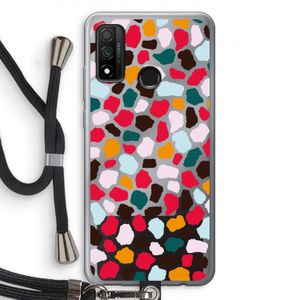 Colored Giraffe: Huawei P Smart (2020) Transparant Hoesje met koord