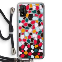 Colored Giraffe: Huawei P Smart (2020) Transparant Hoesje met koord Colored Giraffe: Huawei P Smart (2020) Transparant Hoesje met koord